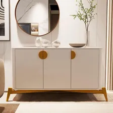 Conjunto Mesa De Centro E Buffet Rogers Off White Foto mini  3