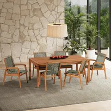 Conjunto Mesa De Jantar 1 Mesa 4 Cadeiras E 1 Banco Fiwt Foto  mini 1