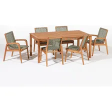 Conjunto Mesa De Jantar 1 Mesa 4 Cadeiras E 1 Banco Fiwt Foto mini  2