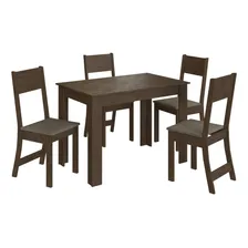 Conjunto Mesa De Jantar 1 Mesa 4 Cadeiras Versalhes Bhwt Foto mini  2