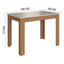 Conjunto Mesa De Jantar 1 Mesa 4 Cadeiras Versalhes Ja Foto mini  3