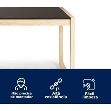Conjunto Mesa De Jantar E 2 Bancos Madeira Maciça Guará Wt Foto mini 4