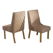 Conjunto Mesa E 6 Cadeiras Infinity Sauipe Bom Pastor Marrom Foto mini  3