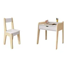 Conjunto Mesa E Cadeira Infantil Corujinha Casatema Foto mini  2