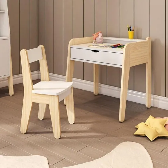 Conjunto Mesa E Cadeira Infantil Corujinha Casatema Foto 1