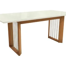 Conjunto Mesa Eva Com 6 Cadeiras Em Madeira Maciça Foto mini 3