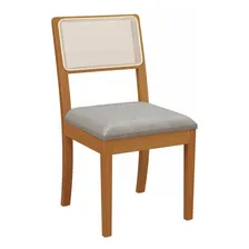 Conjunto Mesa Eva Com 6 Cadeiras Em Madeira Maciça Foto mini 4