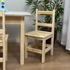 Conjunto Mesa Infantil Madeira Maciça Resistente 6 Cadeiras Foto mini 3