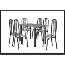 Conjunto Mesa Tubular Com 6 Cadeiras Atenas Tubos Gc Foto mini 2