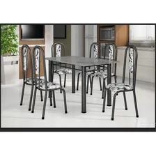 Conjunto Mesa Tubular Com 6 Cadeiras Atenas Tubos Gc Foto mini 1