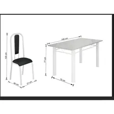 Conjunto Mesa Tubular Com 6 Cadeiras Atenas Tubos Iiwt Foto mini 3