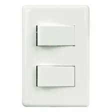 Conjunto Montado 2 Interruptores Simples Branco Stella Steck Corrente Nominal 10 A Foto mini 1