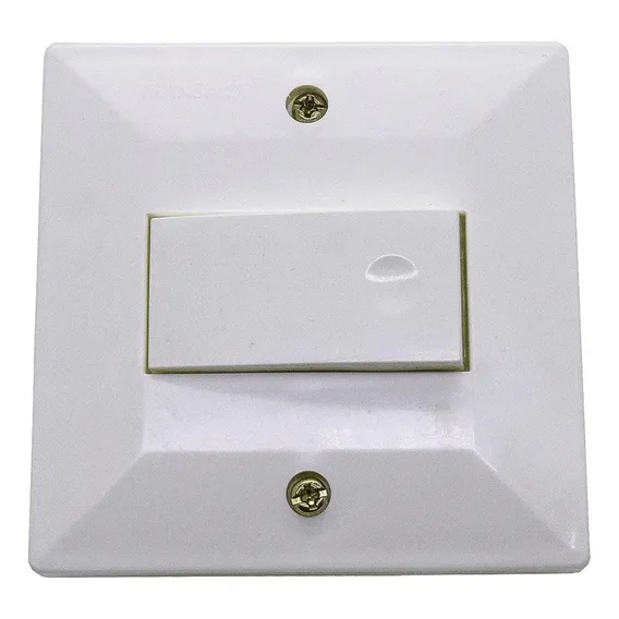 Conjunto Montado Interruptor 1 Simples Branco Sistema T 3x3 Corrente Nominal 10 A Voltagem Nominal 250v Foto 1