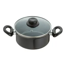 Conjunto Panelas 4 Peças Preto Indução Cooktop Elétrico Gás Foto mini  2