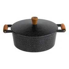 Conjunto Panelas Alumínio Fundido Grosso De Tampa Grossa Cor Preto Foto mini 2