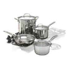 Conjunto Panelas Cuisinart Aço Inox Chef's Classic 7 Peças Foto mini  2