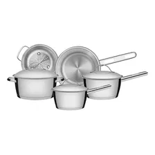 Conjunto Panelas Inox 5 Pç + Panela Inox 4,7l Tramontina Cor Prateado Foto mini  2