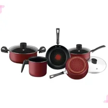 Conjunto Panelas Rochedo Limpa Fácil 5 Peças Vermelho Foto mini 1