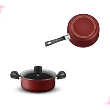 Conjunto Panelas Rochedo Limpa Fácil 5 Peças Vermelho Foto mini 2