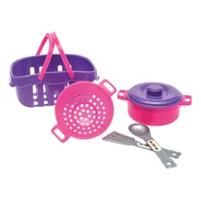 Conjunto Panelinha Cestinha Acess贸rios De Cozinha Infantil Foto mini 1