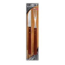 Conjunto Para Churrasco Garfo 5 + Faca 5,5 Foto mini 1