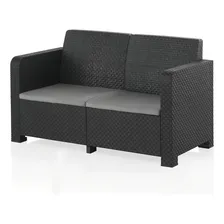 Conjunto Para Jardim - Poltronas E Mesa Baú - 4 Peças Estrutura Cinza Foto mini 4