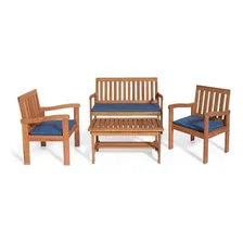 Conjunto para Jardim Robust Tecido Azul 4 Peças Foto mini 1