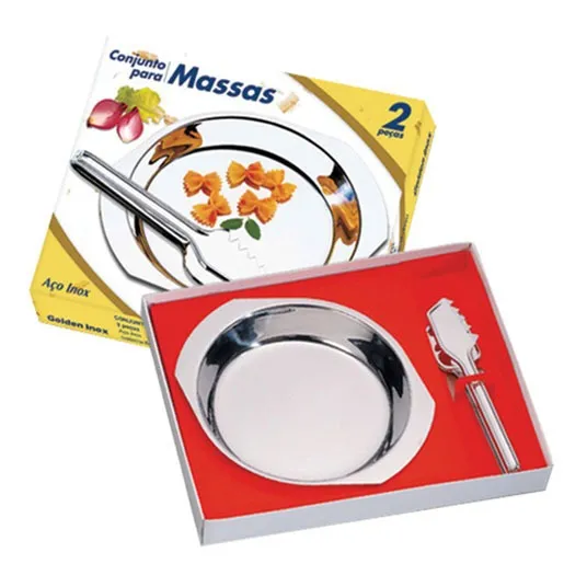 Conjunto Para Massas Inox 2 Peças Golden Inox Foto 1