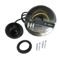 Conjunto Para Pendente Kit Base + Soquete E27 Bivolt Ouro Foto mini 4