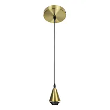 Conjunto Para Pendente Kit Base + Soquete E27 Bivolt Ouro Foto mini 3