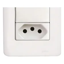 Conjunto Perlex Aros 4x2 Branco Com Placa2simples+tomada 20 Foto mini 2