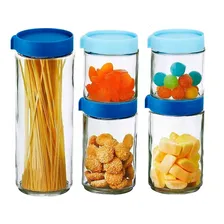 Conjunto Potes De Vidro Empilhável 5 Peças Foto mini 1