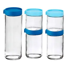 Conjunto Potes De Vidro Empilhável 5 Peças Foto mini 2
