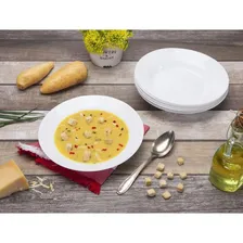 Conjunto Pratos Fundos Branco Menu Duralex Opaline - 6 Un Foto mini 4