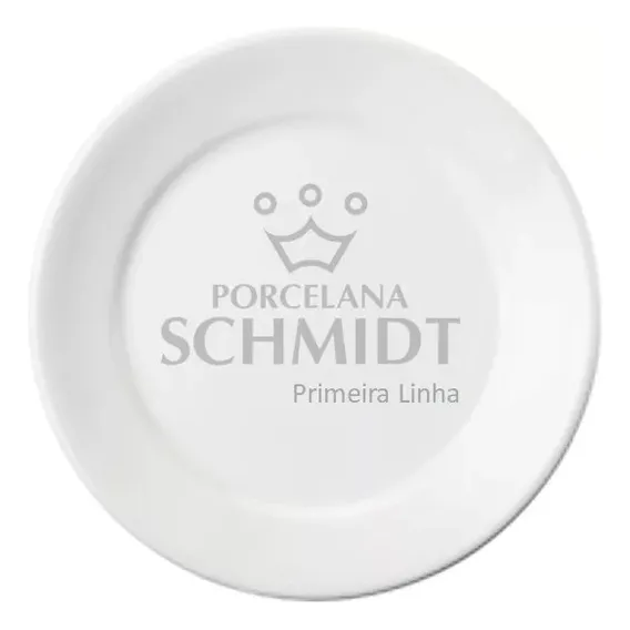 Conjunto Pratos Rasos 12 Pçs Convencional Porcelana Schmidt Foto 1