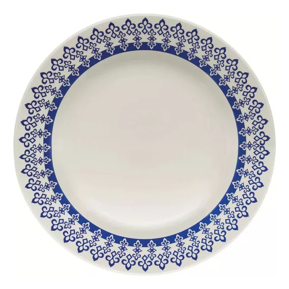 Conjunto Pratos Rasos Com 6 Peças 24cm Donna Grécia - Oxford Foto 1