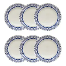 Conjunto Pratos Rasos Com 6 Peças 24cm Donna Grécia - Oxford Foto mini 2