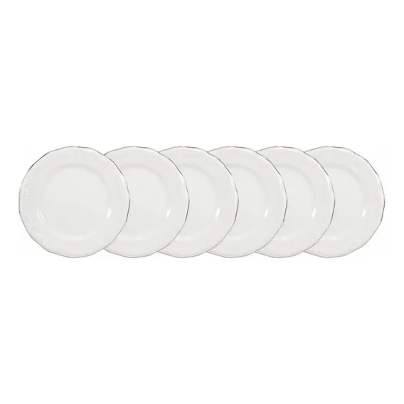 Conjunto Pratos Sobremesa 06 Pomerode Prata Schmidt Foto 1