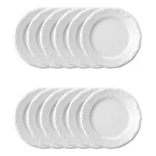 Conjunto Pratos Sobremesa Pomerode Porcelana Schmidt C/ 12 Foto mini 1