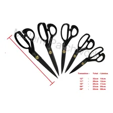 Conjunto Profissional Tesouras Alfaiate 8,9,10,11,12 Pol Foto mini 2