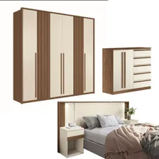 Conjunto Quarto Completo Tokyo Jatoba Areia Foto  mini 1