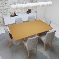 Conjunto Sala De Jantar 170cm Com 6 Cadeiras Foto mini  2