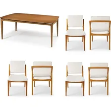Conjunto Sala De Jantar Madeira Maciça - Mesa 1,80 Wt Foto mini 2