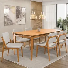 Conjunto Sala De Jantar Madeira Maciça - Mesa 1,80 Wt Foto mini 1