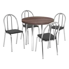 Conjunto Sala De Jantar Mesa Com 4 Cadeiras Foto  mini 1