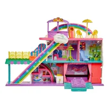Conjunto Shopping Center Doces Surpresas Da Boneca Menina Loira Polly Pocket - Possui 3 Andares Escada Rolante Cinema Pet Shop Sapataria Boutique Praça De Alimentação E Acessórios - Mattel Brinquedos Foto mini 2