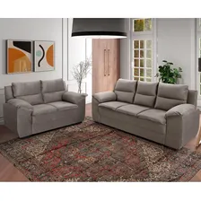 Conjunto SofĂĄ 3x2 Lugares Moscou 2763 AmĂȘndoa Foto mini 4