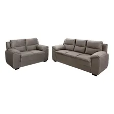 Conjunto SofĂĄ 3x2 Lugares Moscou 2763 AmĂȘndoa Foto mini 1