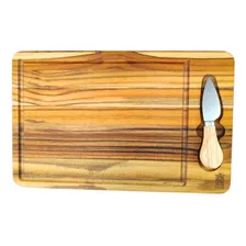 Conjunto Tábua De Madeira Cortar Queijo Com Faca Para Servir Foto mini 4