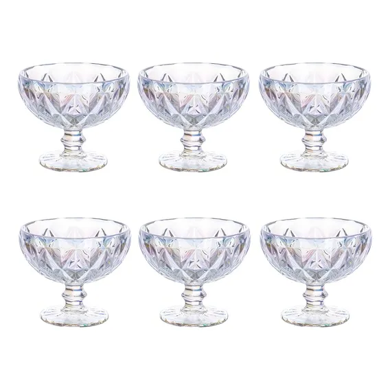 Conjunto Taças Coquetel Diamante Rainbow 310ml 6pçs Class Foto 1